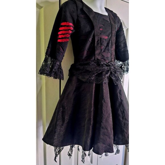 Princess Paradise Howlette Werewolf Costume DRESS Witch Halloween Girls 10/12 - Picture 4 of 7